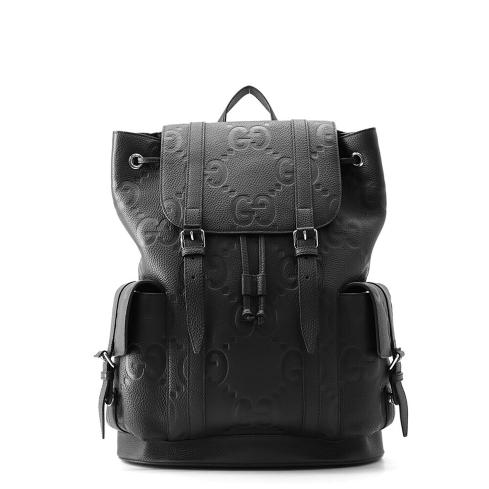 Gucci Jumbo GG Backpack 625770 (GG Embossed) - Handbag/Backpack, Black.
